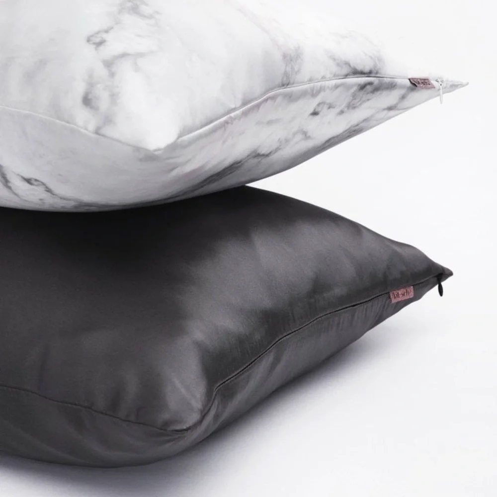 1 Kitsch Satin Pillowcase - Sleek Gray